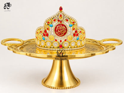 Beautiful Metal and Manjoos Multi color Taj of Shehzada Ali Asghar (A.S) imported from karbala