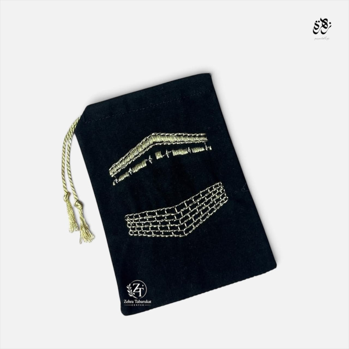 Beautiful Black Moolood-e-Kaaba Pouch With Khane kaba