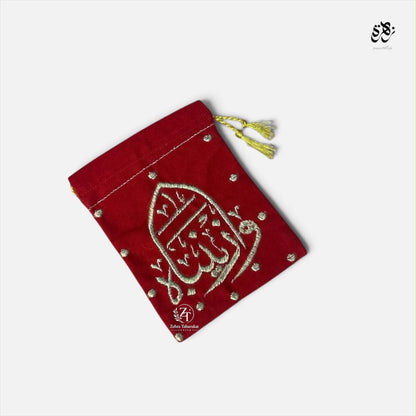 Beautiful Red and Golden pouch of Bibi Zainab (S.A) with Shareek-A-Tul-Hussain (S.A)
