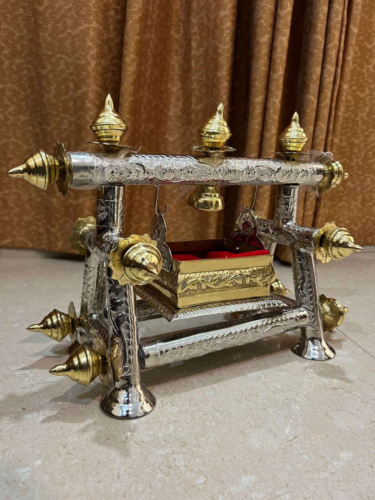 Azakhana Jholah Shahzada Ali Asghar (as) Silver Golden Pipe exclusive Pipe design