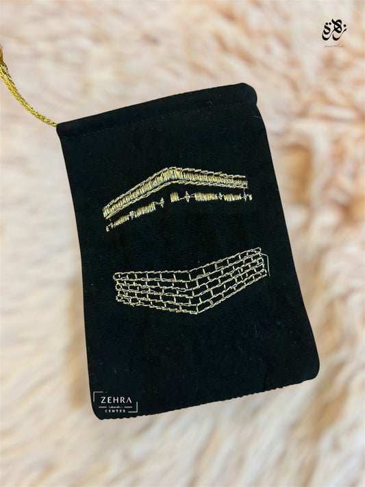 Black Valvet Embrioded Kaba Pouches