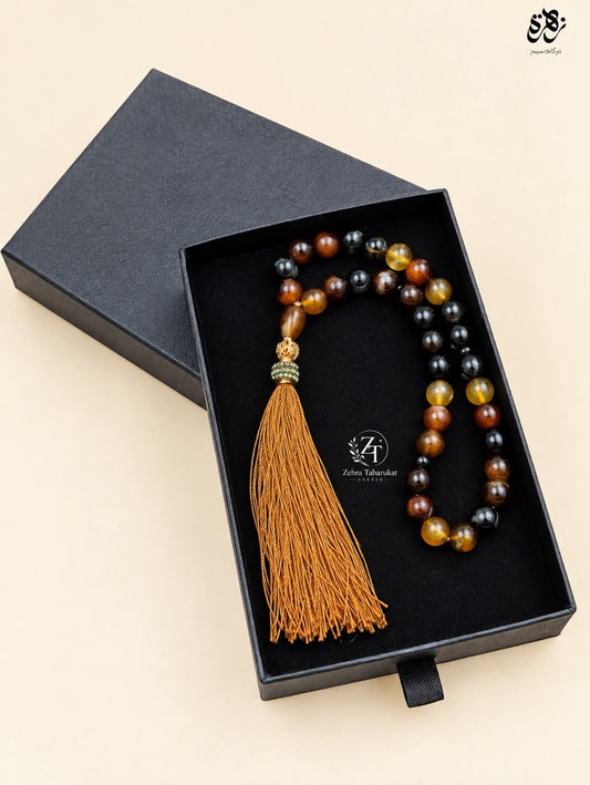 Beautiful Sulemani Aqeeq Tasbeeh 33 Beads| Imported from Karbala