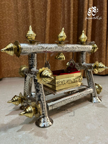 Azakhana Jholah Shahzada Ali Asghar (as) Silver Golden Pipe exclusive Pipe design