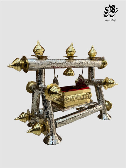 Azakhana Jholah Shahzada Ali Asghar (as) Silver Golden Pipe exclusive Pipe design