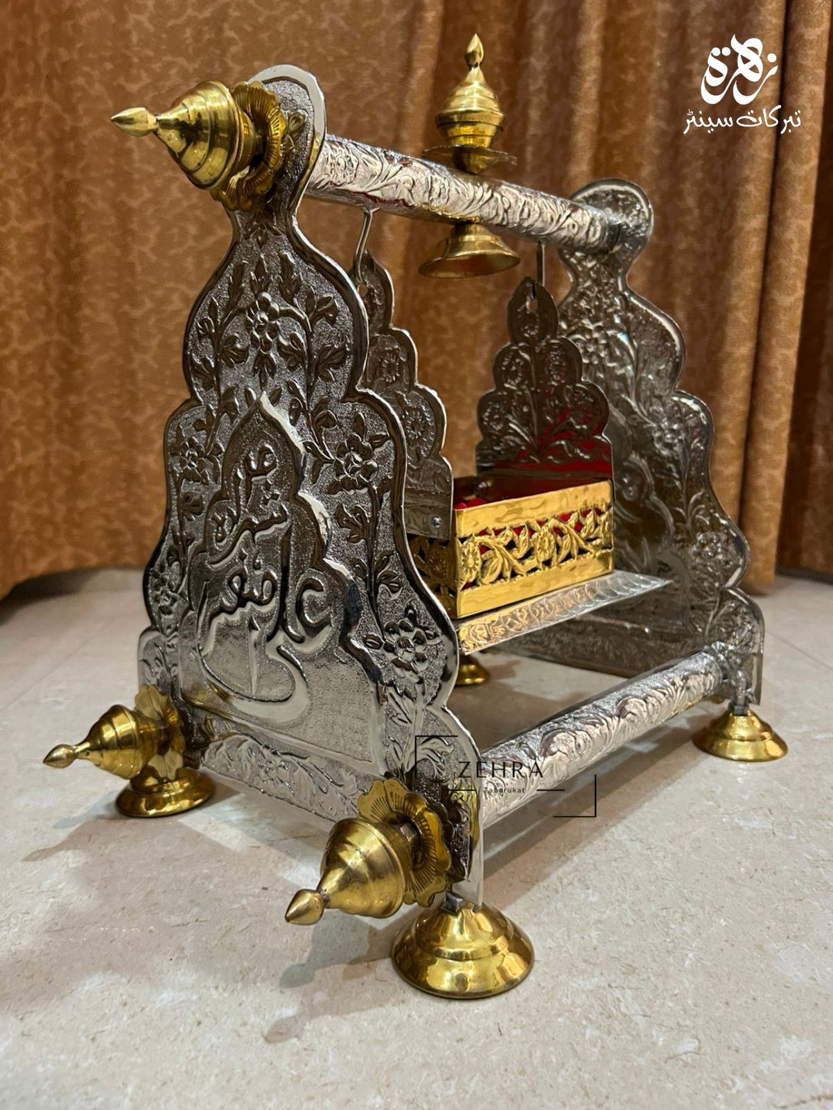 Azakhana Jholah Shahzada Ali Asghar (as) Silver Golden Pipe exclusive Pipe design